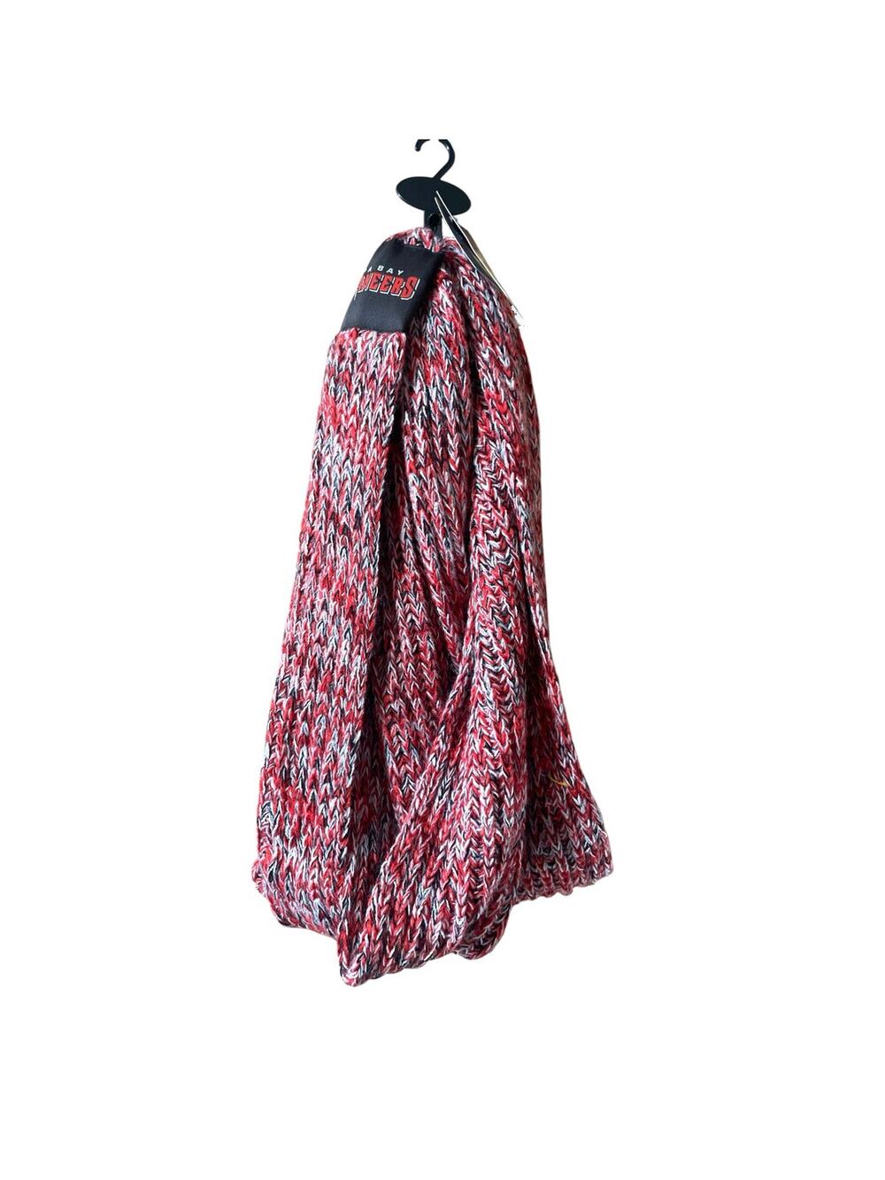 Tampa Bay Buccaneers Scarf Infinity Knit Loop Red Black White Forever NFL